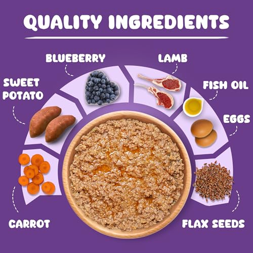 Pawpeye Wet Dog Food Monthly Box(Pack of 30)-Lamb & Blueberry Flavour | 100g each | for Adult Dogs & Puppies | Vet-Formulated, Human-Grade, Grain & Preservative-Free, 100% Natural