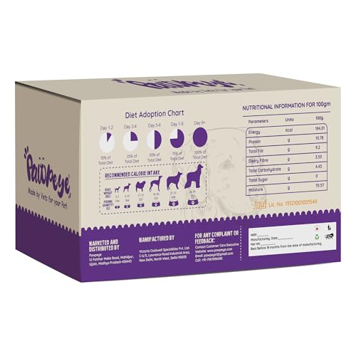 Pawpeye Wet Dog Food Monthly Box(Pack of 30)-Lamb & Blueberry Flavour | 100g each | for Adult Dogs & Puppies | Vet-Formulated, Human-Grade, Grain & Preservative-Free, 100% Natural