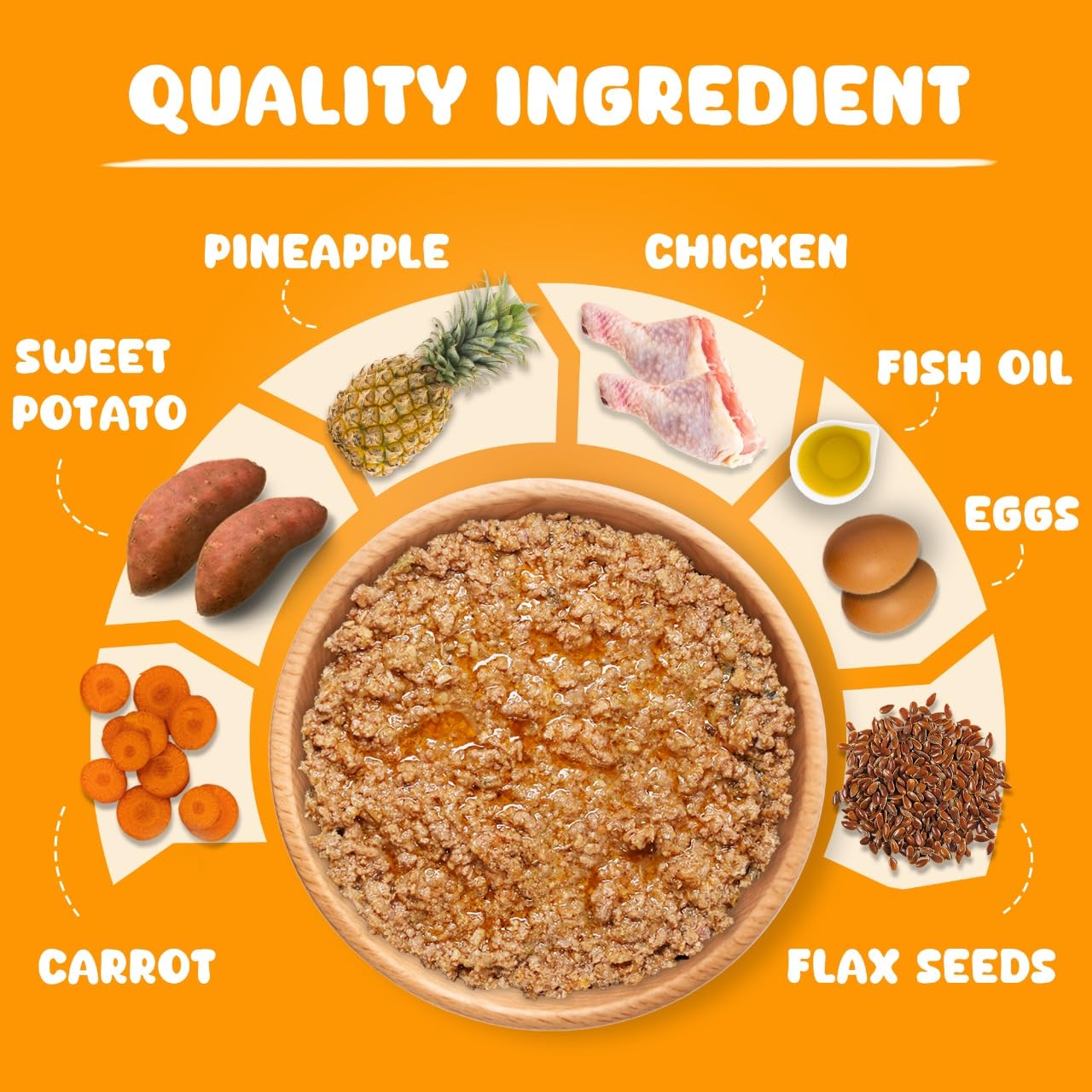 Pawpeye Wet Dog Food Weekly Box(Pack of 7)-Chicken & Pineapple Flavour | 100g each | for Adult Dogs & Puppies | Vet-Formulated, Human-Grade, Grain & Preservative-Free, 100% Natural