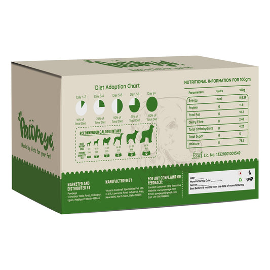 Pawpeye Wet Dog Food Monthly Box(Pack of 30)-Chicken & Broccoli Flavour | 100g each | for Adult Dogs & Puppies | Vet-Formulated, Human-Grade, Grain & Preservative-Free, 100% Natural
