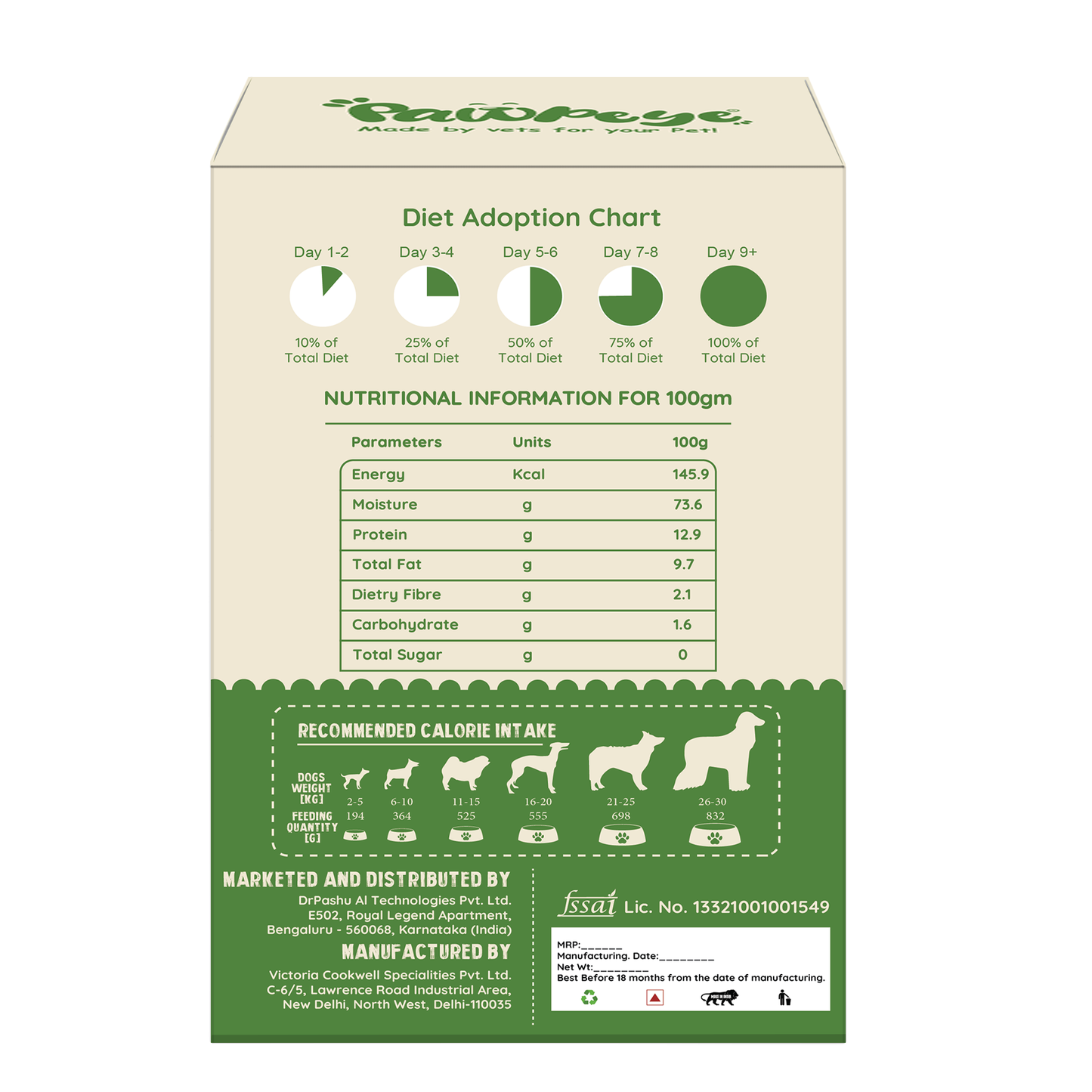 Pawpeye Gravy for Dogs - Chicken & Broccoli Flavour - Weekly Box & Monthly Box - Premium Wet Food for Dog
