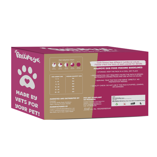 Pawpeye Combo Box XXL – 30 Pack Wet Dog Food (3 Mixed Flavours) | 100g Each | Human-Grade, Grain-Free, Preservative-Free