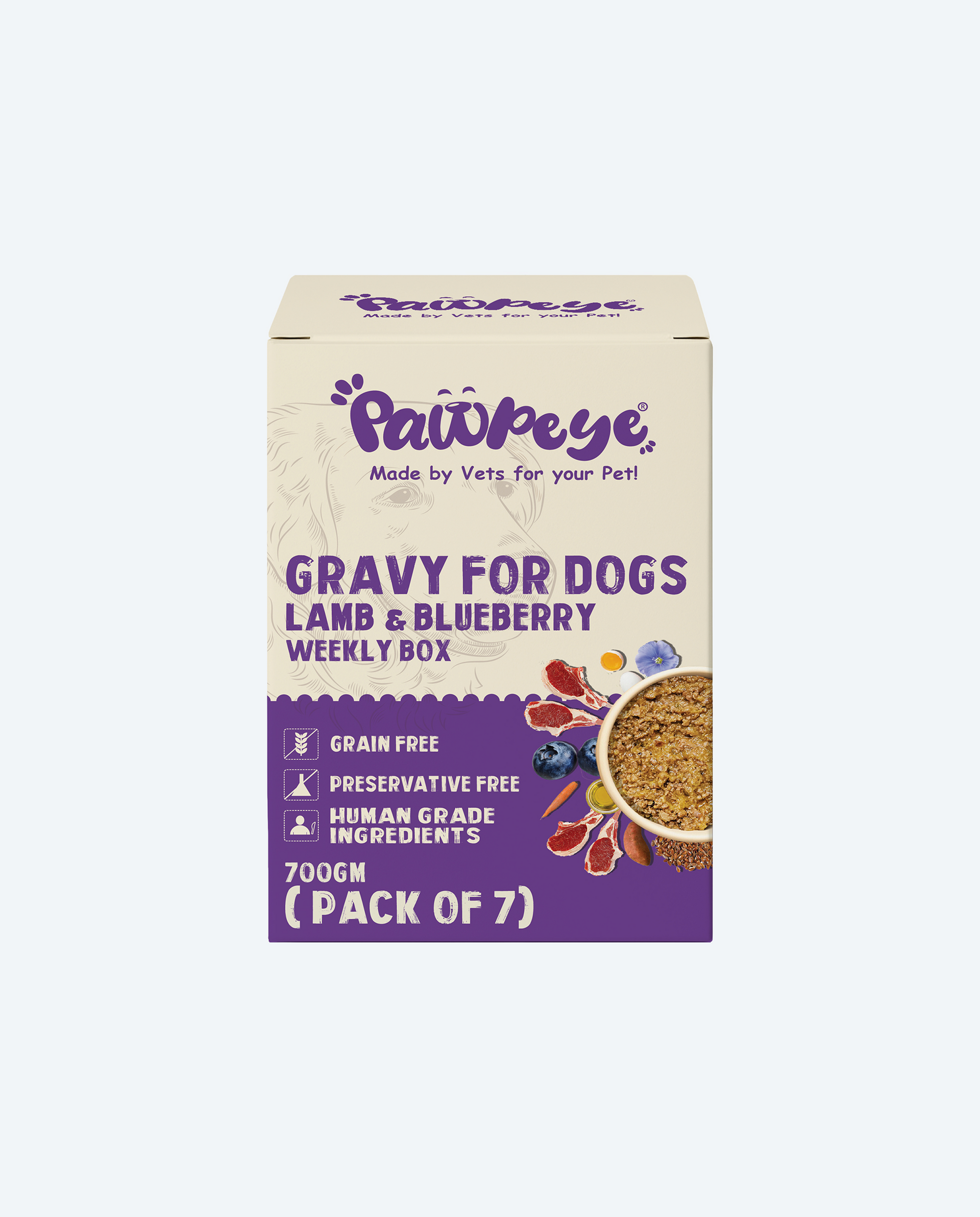 Weekly Lamb & Blueberry Pack of 7