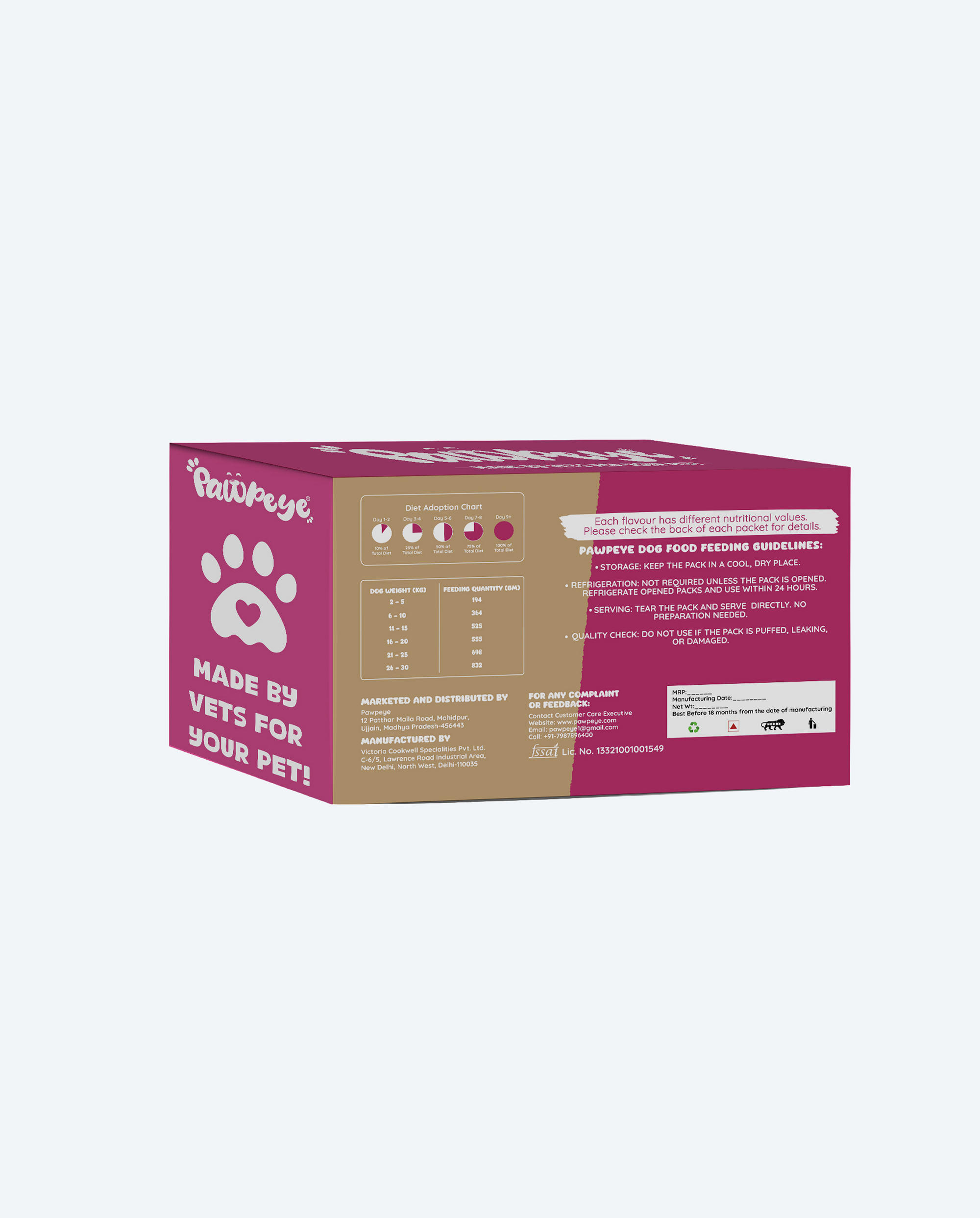 Wet Dog Food Combo Box-XXL | 30 Pouches (10 x 3 Flavours–Chicken, Lamb, Pineapple) | 100g Each | Premium Gravy Meal for Adult Dogs | Vet Formulated, Human-Grade, Grain-Free, Preservative-Free