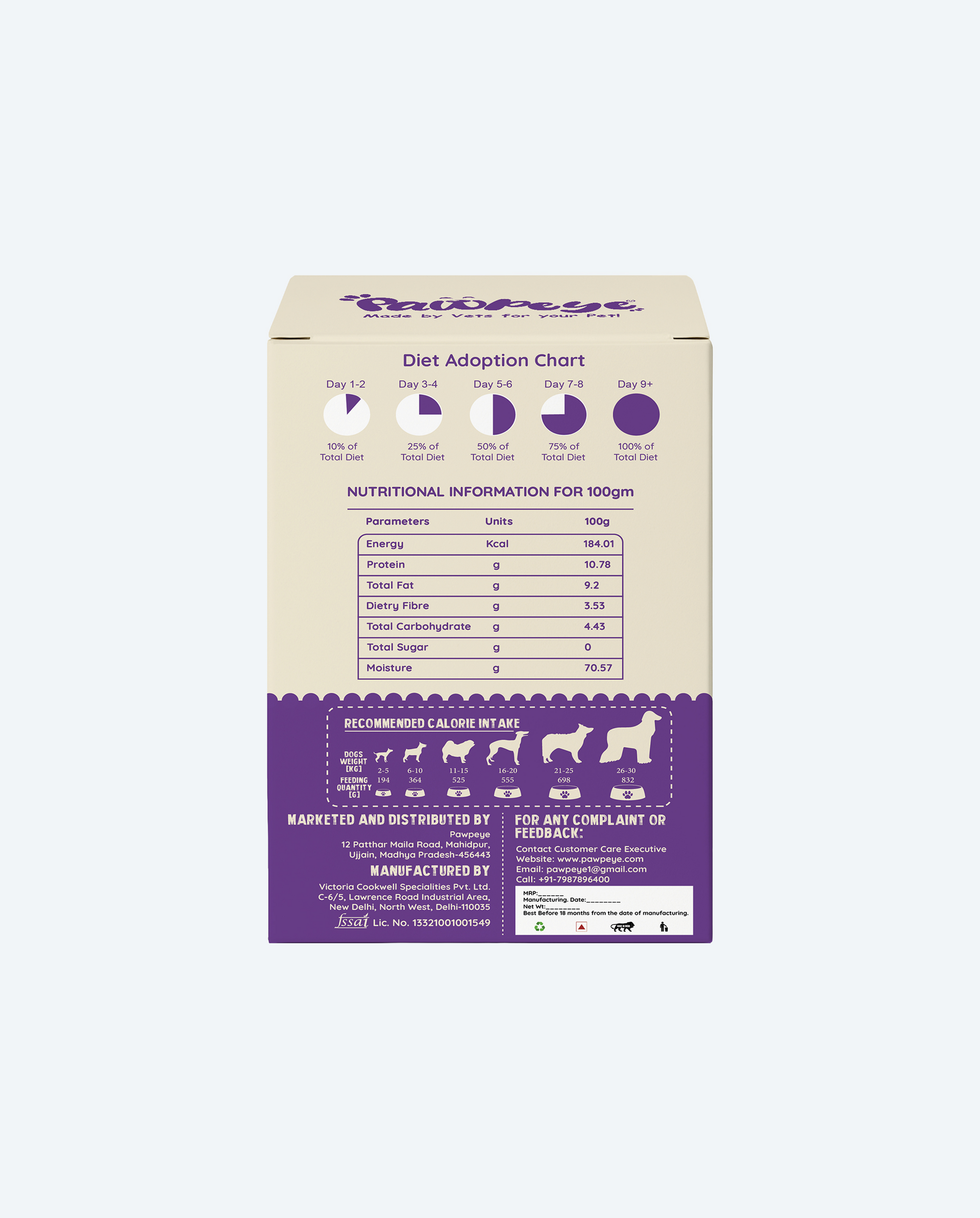 Weekly Lamb & Blueberry Pack of 7
