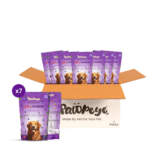 Pawpeye Gravy for Dogs - Lamb & Blueberry Flavour -Weekly Box (7 packs) - Premium Wet Food for Dog