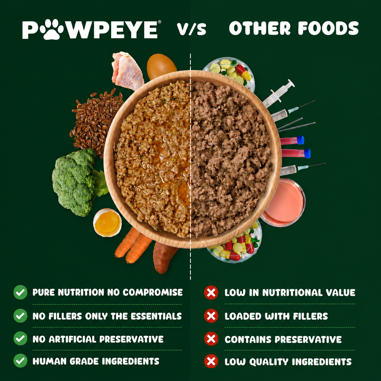 Wet Dog Food Weekly Box-Chicken & Broccoli Flavour | 7 Packs x 100g, 700g | for Adult Dogs & Puppies | Vet-Formulated, Human-Grade, Grain & Preservative-Free, 100% Natural