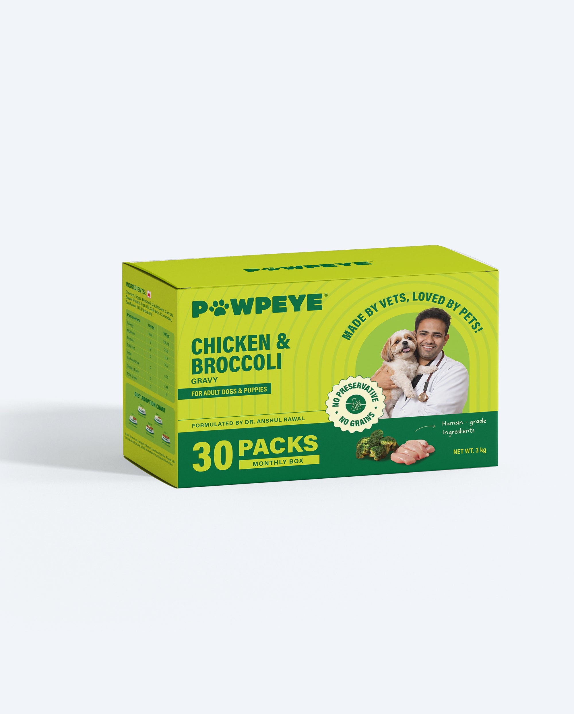 Monthly Chicken & Broccoli Pack of 30