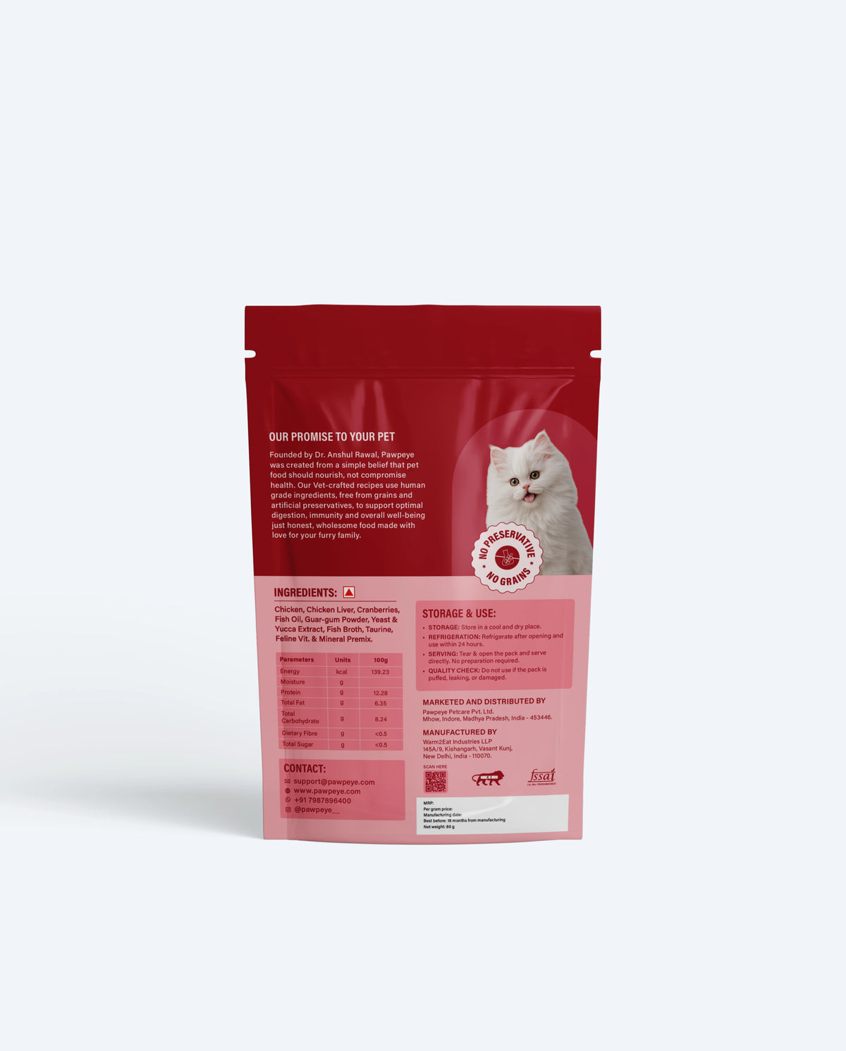 Chicken & Cranberries Cat Gravy — Pack of 7