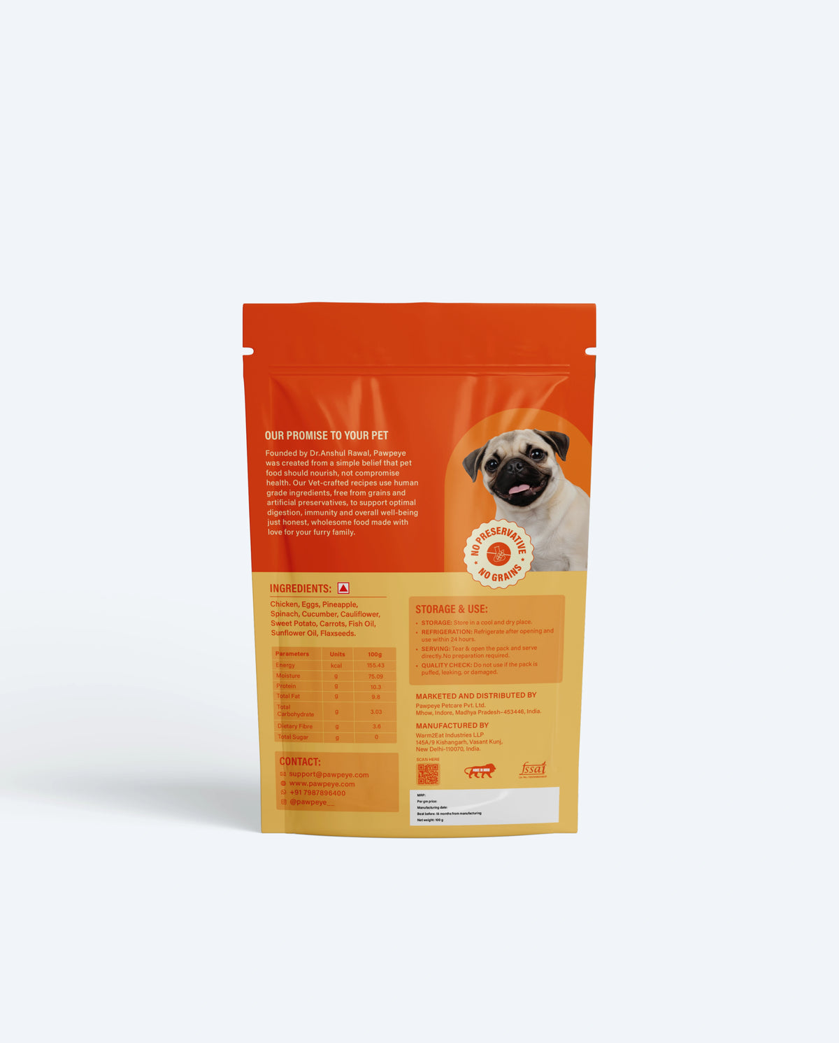 Chicken & Pineapple Wet Dog Food — Pack of 7