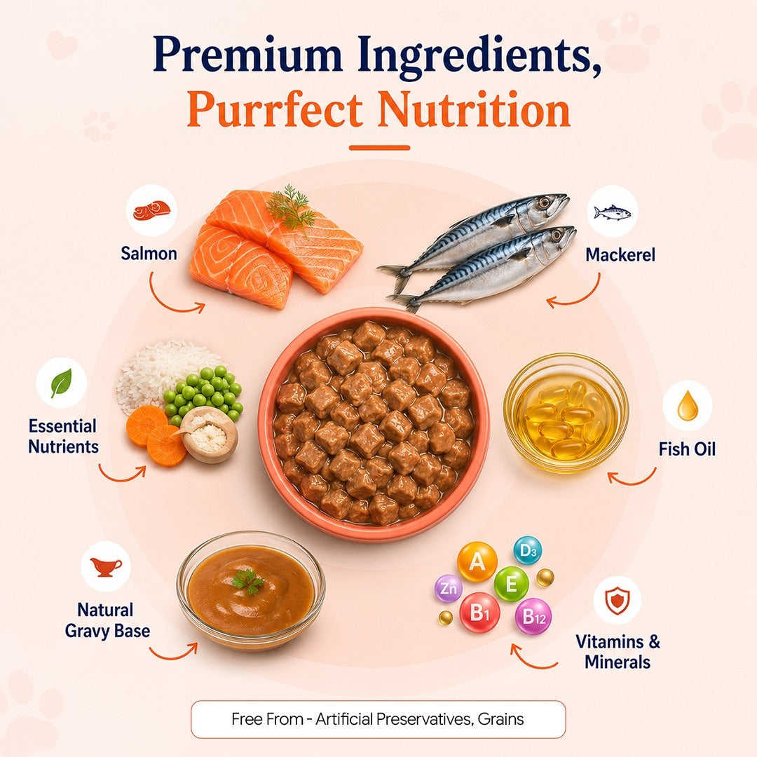 Salmon & Mackerel Cat Gravy