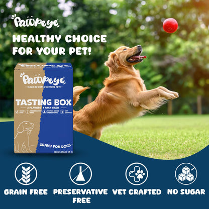 Pawpeye Wet Dog Food Combo Boxes (3 Flavours–Chicken, Lamb, Pineapple) | 100g Each | Premium Gravy Meal for Adult Dogs | Vet Formulated, Human-Grade, Grain-Free, Preservative-Free