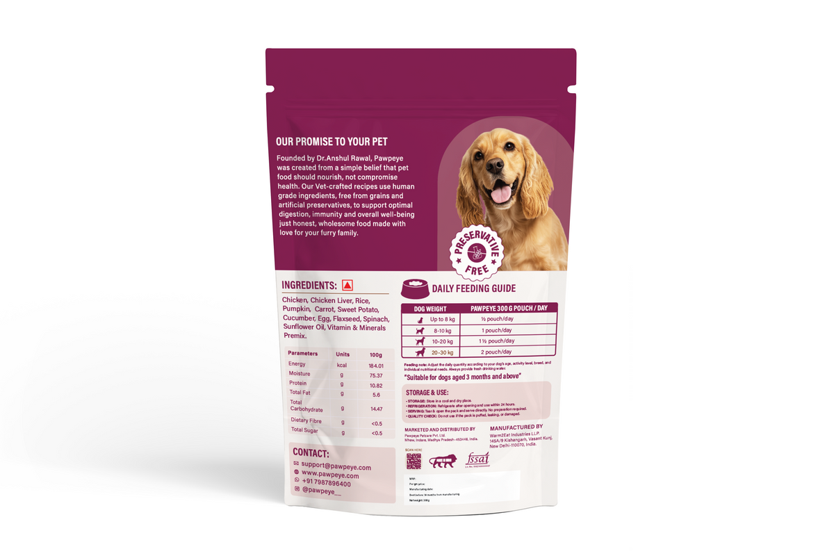 Chicken Biryani - Complete Dog Meal