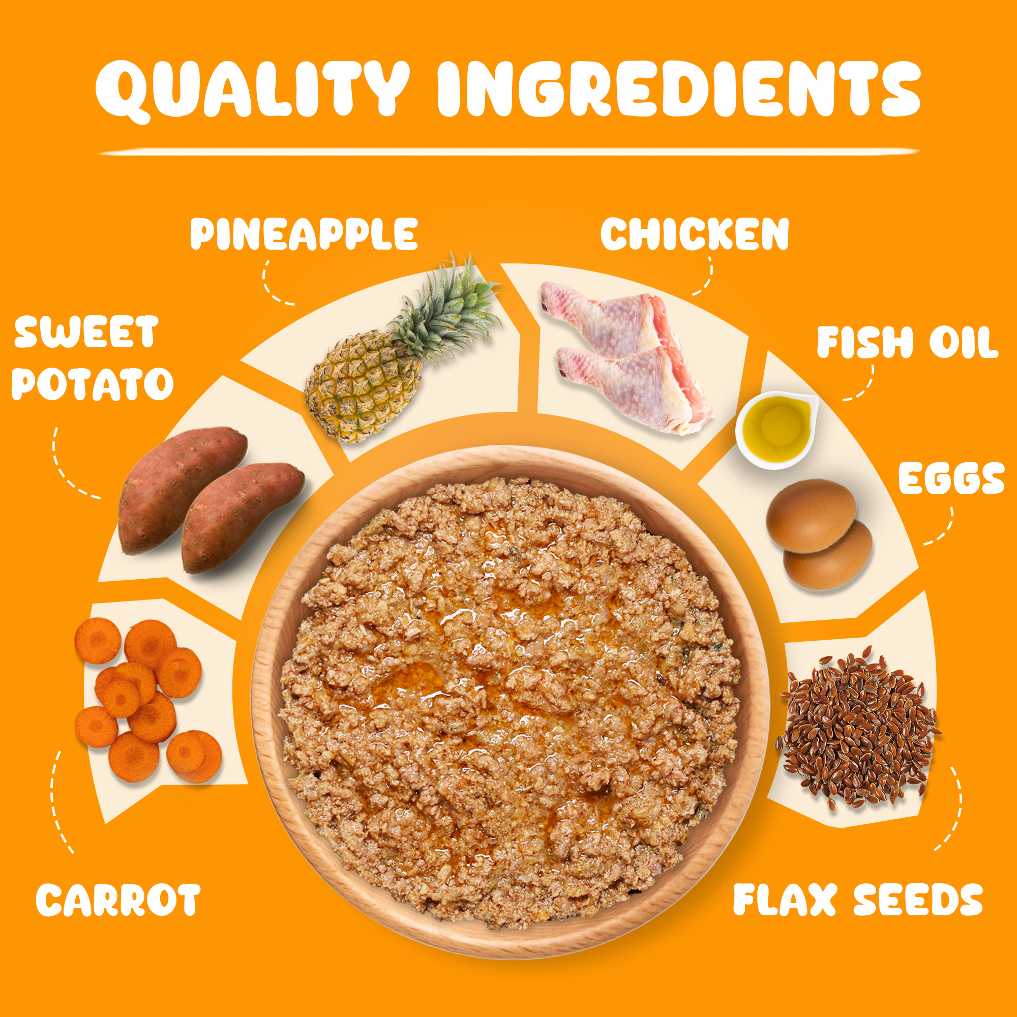 Dog Food Wet - Monthly Box (30 Packs of 100 G) Chicken & Pineapple Flavour - Healthy Balanced Gravy Dog Food Adult & Puppy - Human Grade, No Preservatives, Gluten, or Grain |Best Dog Gravy